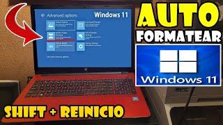 Como Auto Formatear una Laptop con Windows 11 Super Fácil y Rápido - (RECOVERY) - También Windows 10