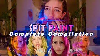 ASMR - Spit Painting Complete Compilation .. PART 1 