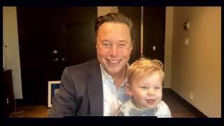 Elon Musk with youngest son X Æ A-12 Musk