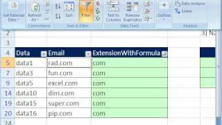 Excel Magic Trick 338: Extract Records By E-mail Extension