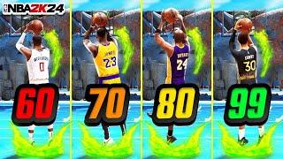 BEST JUMPSHOTS For EVERY Height and 3PT Ratings in NBA 2K24! Best jumpshot 2k24