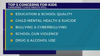 Vanderbilt poll shows parents' top 5 concerns for kids