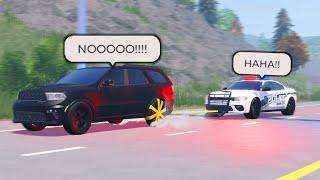 Police Use "Grappler" Tool To Stop Fleeing Vehicle.. (Roblox)