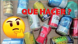 4 ideas FACILES Y GENIALES reciclando LATAS de aluminio - manualidades con latas de cerveza