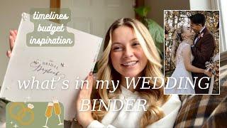 WEDDING binder ORGANIZATION and guide | everything I Included to have a SUCCESSFUL wedding!