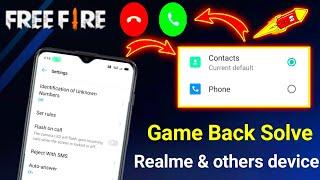 incoming call Receive Game back problem solve || Contact version new update