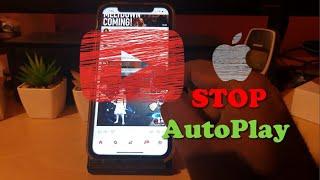 Stop YouTube Videos from AutoPlaying iPhone [100% Fix]