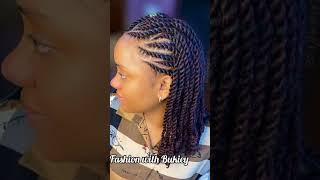 Natural twist braids hairstyles #twist #hairstyles #naturalhairstyles #braids