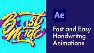 Fastest way to create Handwriting Title Animations in After Effects. Tutorial.