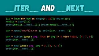 __iter__ and __next__ in Python