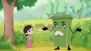 Tsangdra learns about waste (Zero Waste Bhutan, BBS3, NECS)