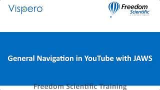 General Navigation in YouTube with JAWS