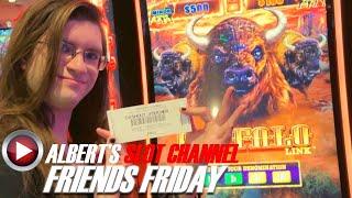 LET’S DOUBLE THIS HUNDY! TEAM UP W/ RAMONA! ALBERT’S SLOT FRIENDS FRIDAY!  Vegas Slot Machine Play