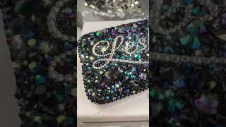 Dark Rainbow crystal iphone 14 case. #iphone14 #iphone14cover #sparklyphonecase #blingphonecase