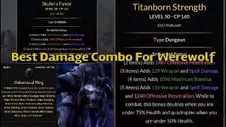 ESO - Best Damage Combo Sets For Werewolf In PvP