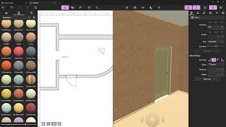 LIVE HOME 3D - Lesson 03 - Walls, Curved Wall, Refine, Mouldings, Door, Find, Hide and Show in 3D