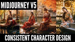 Midjourney V5 Consistent Character Design (Consistent Character Midjourney)