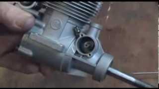 How to set the valve timing for a four stroke RC engine