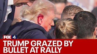 Trump rally shooting: Former president grazed by bullet; 1 attendee killed, 2 others injured