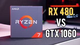 RX 480 vs GTX 1060 on AMD Ryzen