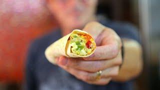 Huevos Rancheros Burrito Recipe | SAM THE COOKING GUY