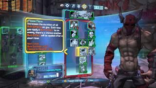 Borderlands 2 - Mania/Hellborn Lv 61 Psycho Build - Fire Fueled Pain Train!