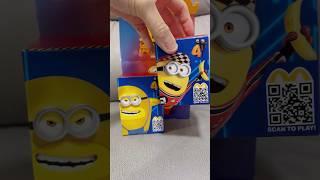 Unboxing!! Minions Despicable Me 4 Mcdonals Happy Meal Toys!! Mega Dave and PIT Crew Ron!! #shorts