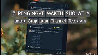 12 Bot Telegram untuk Reminder Sholat atau Waktu Imsyak v2