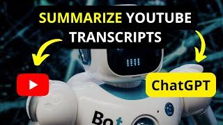 How to Quickly Summarize YouTube Transcripts Using YouTube Summary With ChatGPT