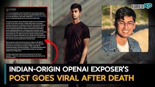 Indian-origin OpenAI whistleblower in US Suchir Balaji’s final post goes viral after death