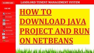 how to download java projects and run in NetBeans || free source code