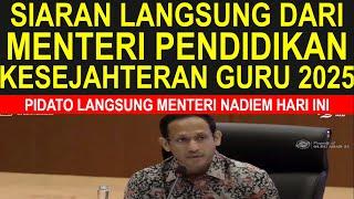 Breaking news live Mendikbud program gaji dan tunjangan guru sertifikasi dan non sertifikasi 2025