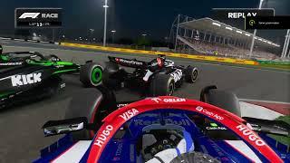 RB breaks the front wing in a turn F1 24  @VadimSenna ◉ F1 24