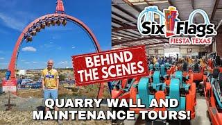 BEHIND THE SCENES Quarry Wall & Maintenance Building Tours! | Six Flags Fiesta Texas Vlog | 3/1/25