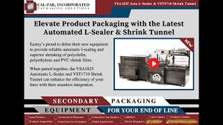 VSA1825 Automatic L-Sealer and VST1710 Shrink Tunnel