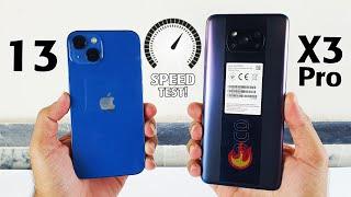 iPhone 13 vs Poco X3 Pro SPEED TEST - WOOW!!
