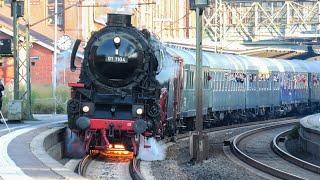 01 1104 mit HEL Sonderzug auf dem Weg ins Harzvorland in Hamburg Harburg!