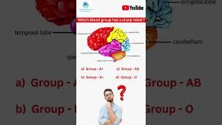 Which Blood Group Has a Sharp Mind ? #youtubeshorts #shortsfeed #shorts #study #quiz