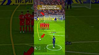 Curl Freekick  Tutorial In 14 Seconds  #shorts #efootball23 #short