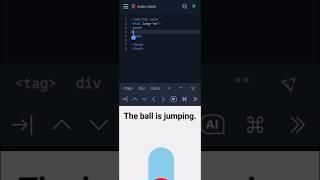 ️Part 1. The ball is jumping. |!| #besiccoding #coding #python #javascript #java #htmlcoding #html