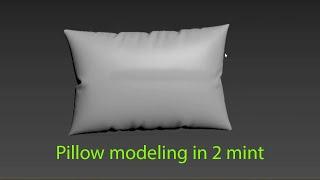 Pillow Modeling in 3dsmax | How To Make Pillow  In 3ds Max