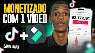 Canal Dark monetizado com 1 Vídeo no TikTok