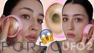 FOREO UFO 2: FIRST IMPRESSIONS, REVIEW & DEMO || AT HOME FACIAL IN 90 SECONDS???