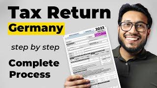 How to Submit a Tax Return in Germany // German Tax Declaration Step by Step Example 2023