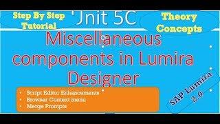 Other Miscellaneous components in Lumira Designer