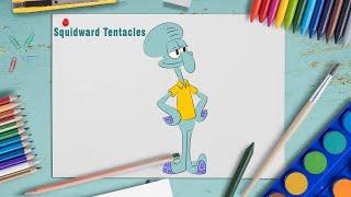 How to Draw Squidward Tentacles | SpongeBob SquarePants