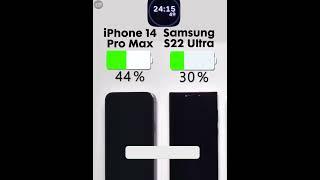 iPhone 14 Pro Max vs Samsung s22 ultra charging Test 