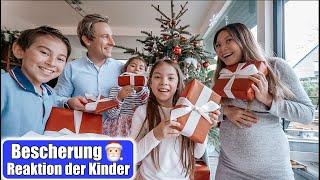 Bescherung Heiligabend  Geschenke auspacken! Reaktion der Kinder Weihnachten 2020 | Mamiseelen