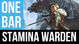 Stamina Warden SOLO PVE Build - BEAST MASTER -  Extremely EASY ONE BAR Stam Warden Build For ESO!!