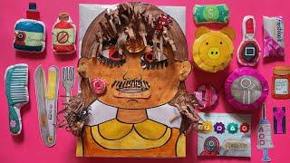 Paper Diy Squid Game Doll skincare and Makeup Paper Blind bag | slothdoughnut